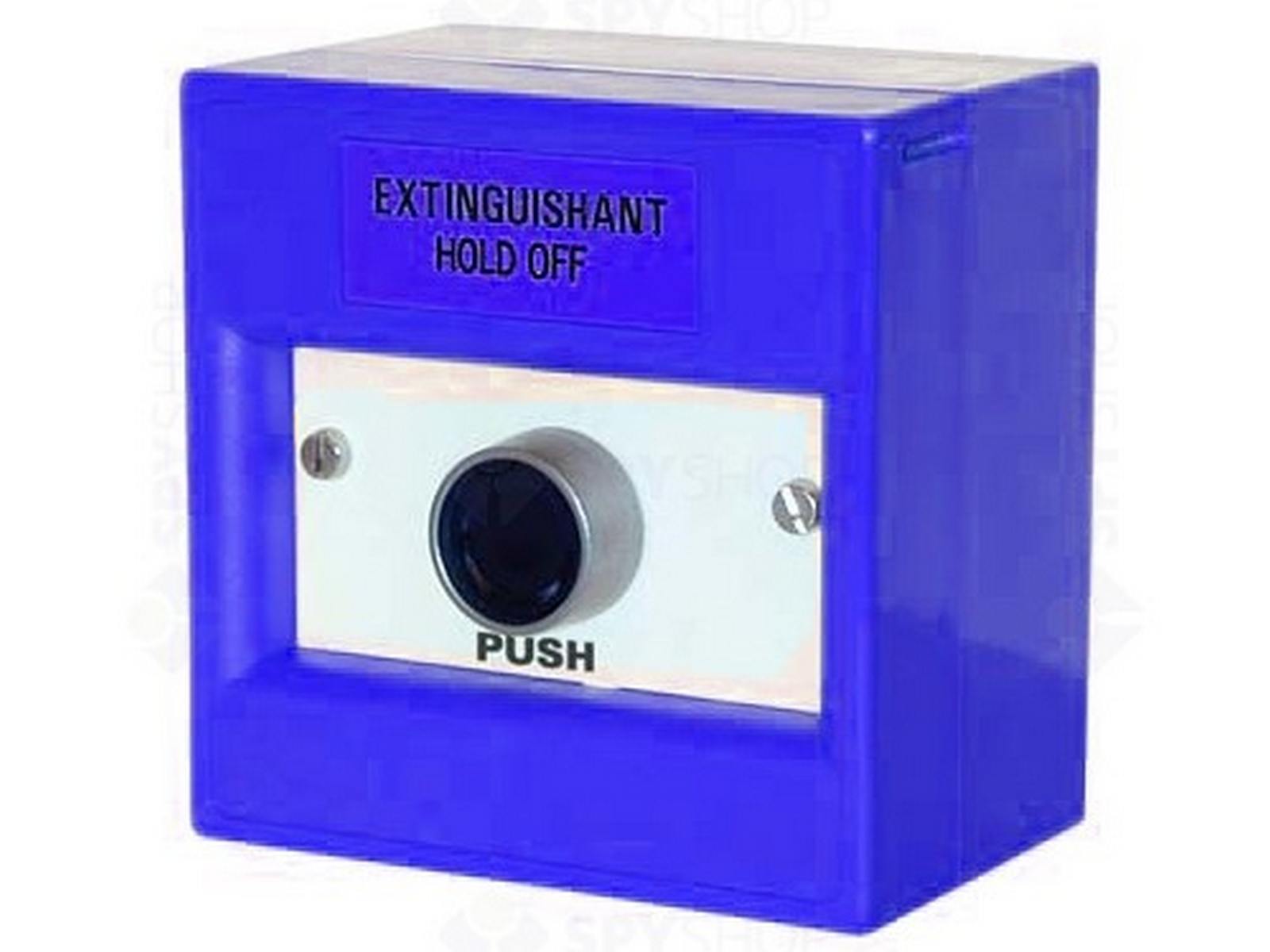 Buton de panica albastru, 240V, contact NO/NC, montaj aparent, KAC WB-9403/SB