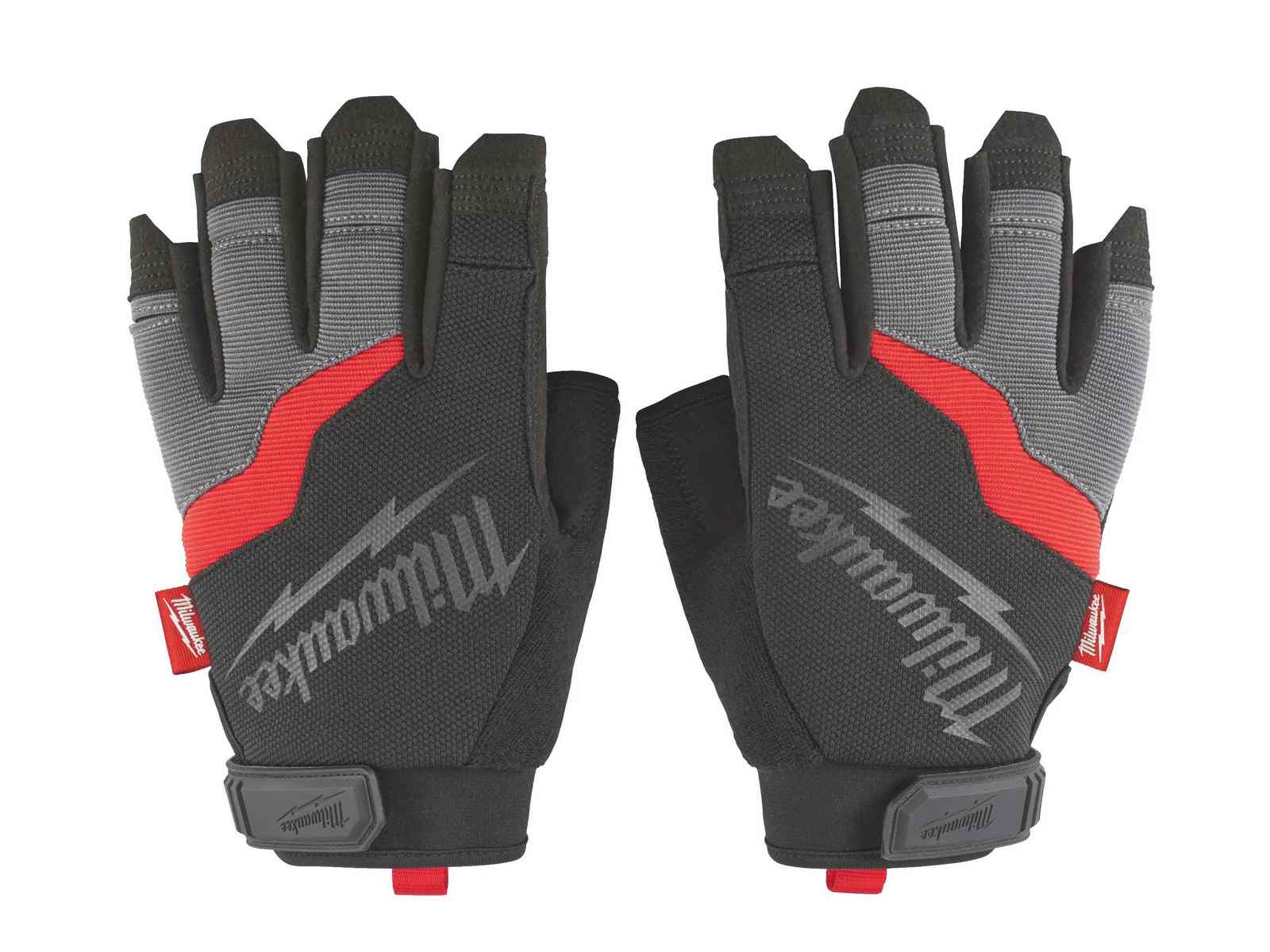 Manusi protectie Milwaukee, marimea 10/ XL, usoare, permeabile, material respirabil, inchidere cu scai, CE 2, EN ISO 21420, EN 388 (2121X), 48229743