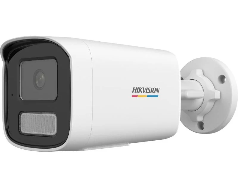Camera de supraveghere IP Bullet, Hikvision DS-2CD1T47G2H-LIU(4mm), Iluminare Smart Hibryd 50m, 4mm, Microfon, PoE, IP67