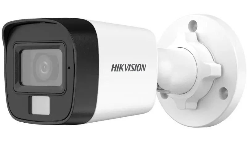 Camera de supraveghere TurboHD, 2MP, Lentila 2.8mm, Iluminare Duala, Microfon, IP67, Hikvision DS-2CE16D0T-LPFS(2.8mm)
