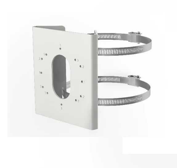 Suport pentru montare camera de supraveghere pe stalp, diametru stalp de la 67 la 127mm, Hikvision DS-1275ZJ-S-SUS