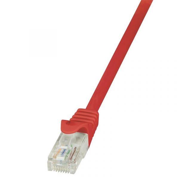 Patchcord retea CAT5e, 2m, rosu, Safer SP-PT-CAT5-2M-R