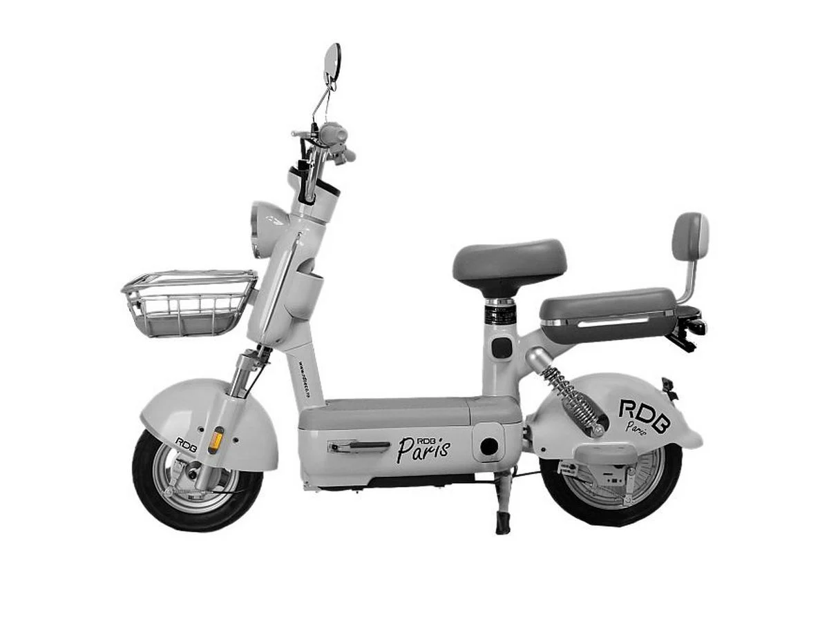 Scuter electric RDB PARIS, fara permis, 600W, acumulator VRLA GEL 48V 20Ah, 25 km/h, autonomie 40-50 km