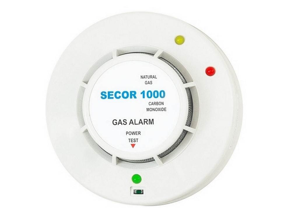 Detector de gaz metan si monoxid de carbon, alarma sonora 85 bB, 24VAC sau VDC, Primatech Secor1000/24