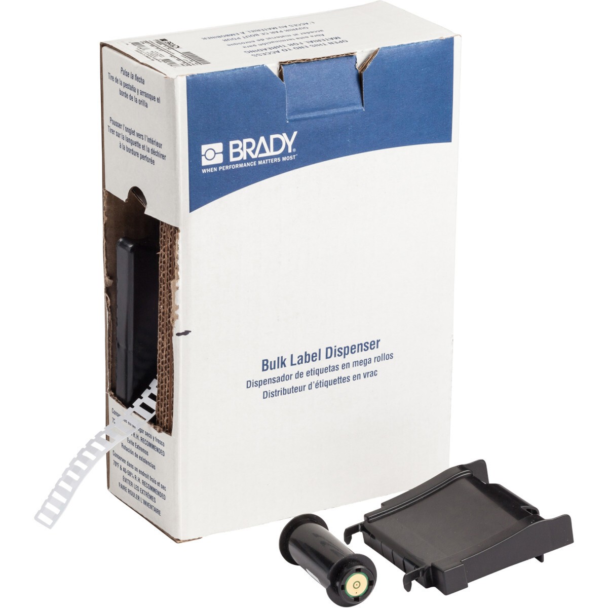 Brady BM-12x4.4-7696-WT / 312129, Bulk Rigid DuraSleeve Inserts, 12.00 mm x 4.40 mm