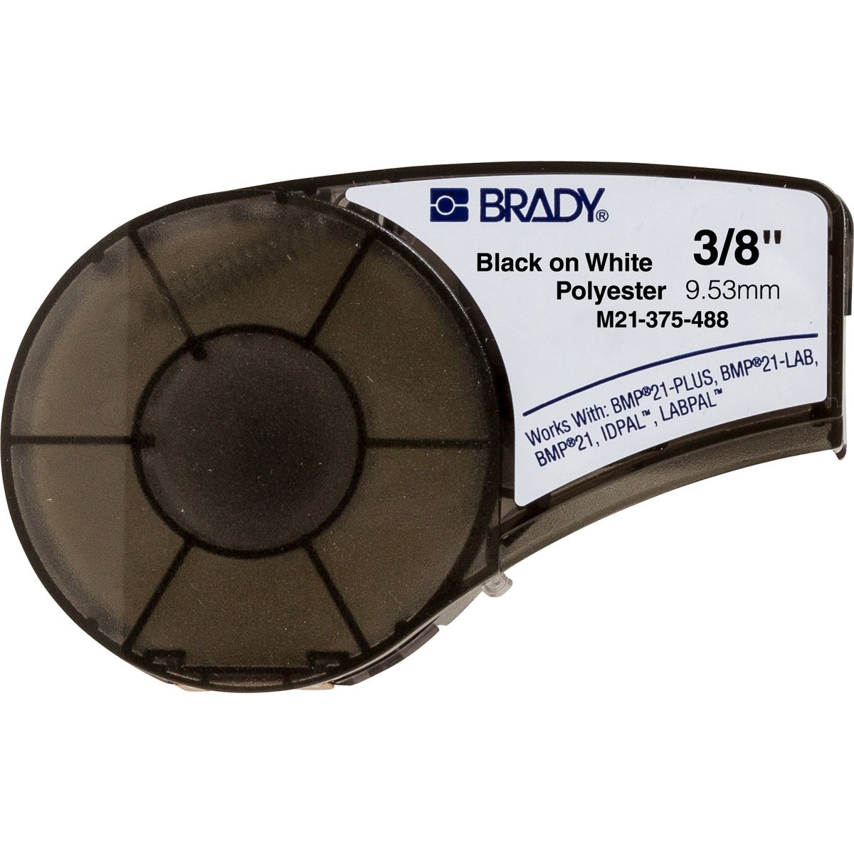 Brady M21-375-488 / 110934, poliészter szalag, 9.53 mm x 6.40 m