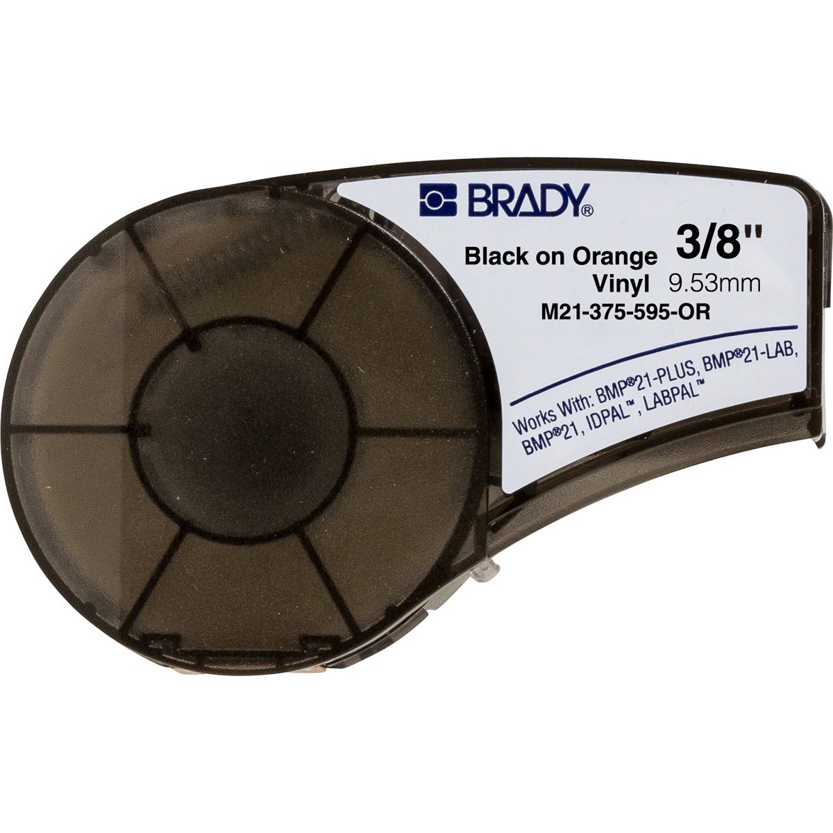 Brady M21-375-595-OR / 142809, vinyl szalag, 9.53 mm x 6.40 m