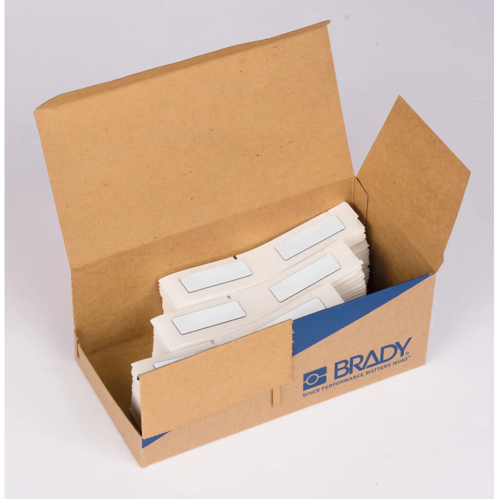 Brady M6-08-7593-WT / 312040, Engraved Plate Replacement Labels, 19 mm x 48 mm