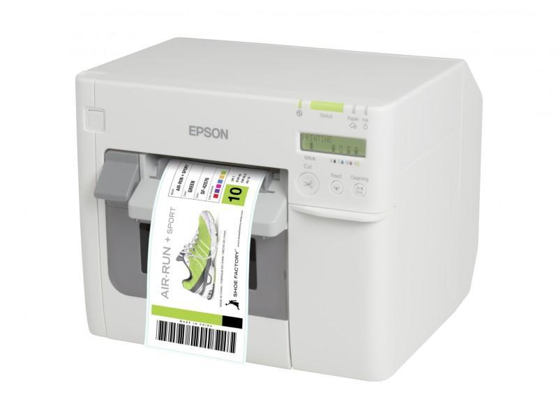 Epson ColorWordb C3500 C31CD54012CD, színes címkenyomtató, cutter, disp., USB, Ethernet, NiceLabel, white