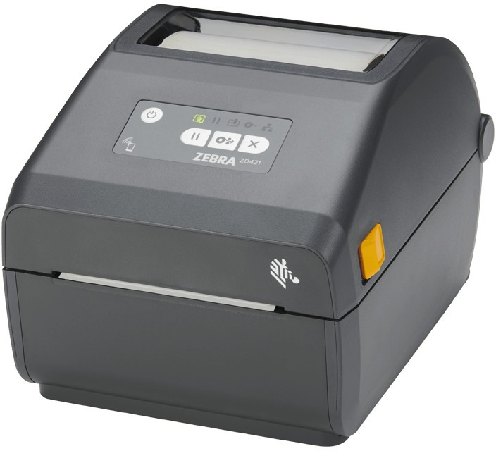Zebra ZD421d ZD4A043-D0EM00EZ DT, 12 dots/mm (300 dpi), imprimantă de etichete, RTC, USB, Host, BT (BLE), grey (succesor GC420t)
