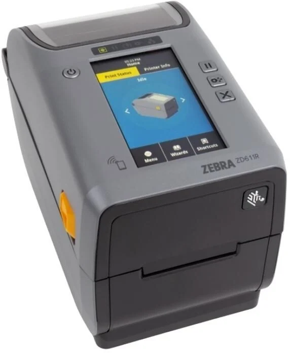 Zebra ZD611 ZD6A123-T0EBR2EZ, 12 dots/mm (300 dpi), drukarka etykiet, disp. (colour), RFID, EPLII, ZPLII, USB, BT, Ethernet, Wi-Fi