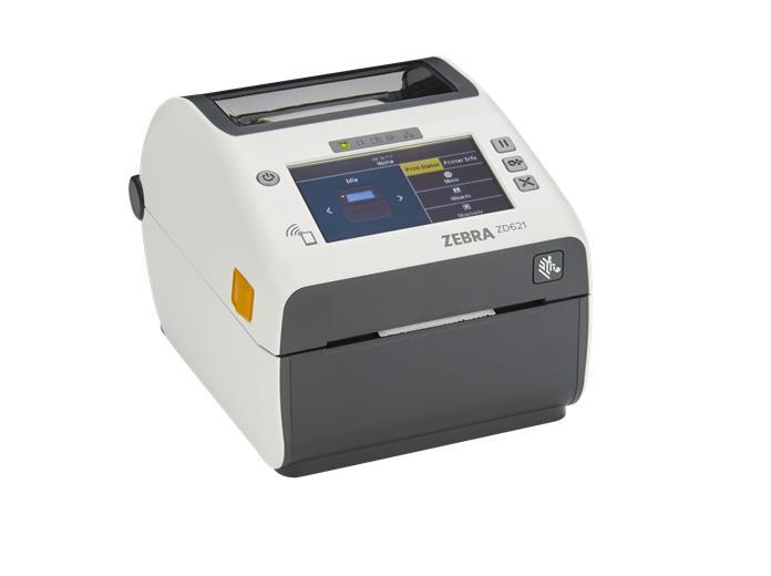 Zebra ZD621d Healthcare ZD6AH42-D0EL02EZ DT, 8 dots/mm (203 dpi), imprimantă de etichete, RTC, USB, Host, RS232, BT, Ethernet, Wi-Fi, white (succe