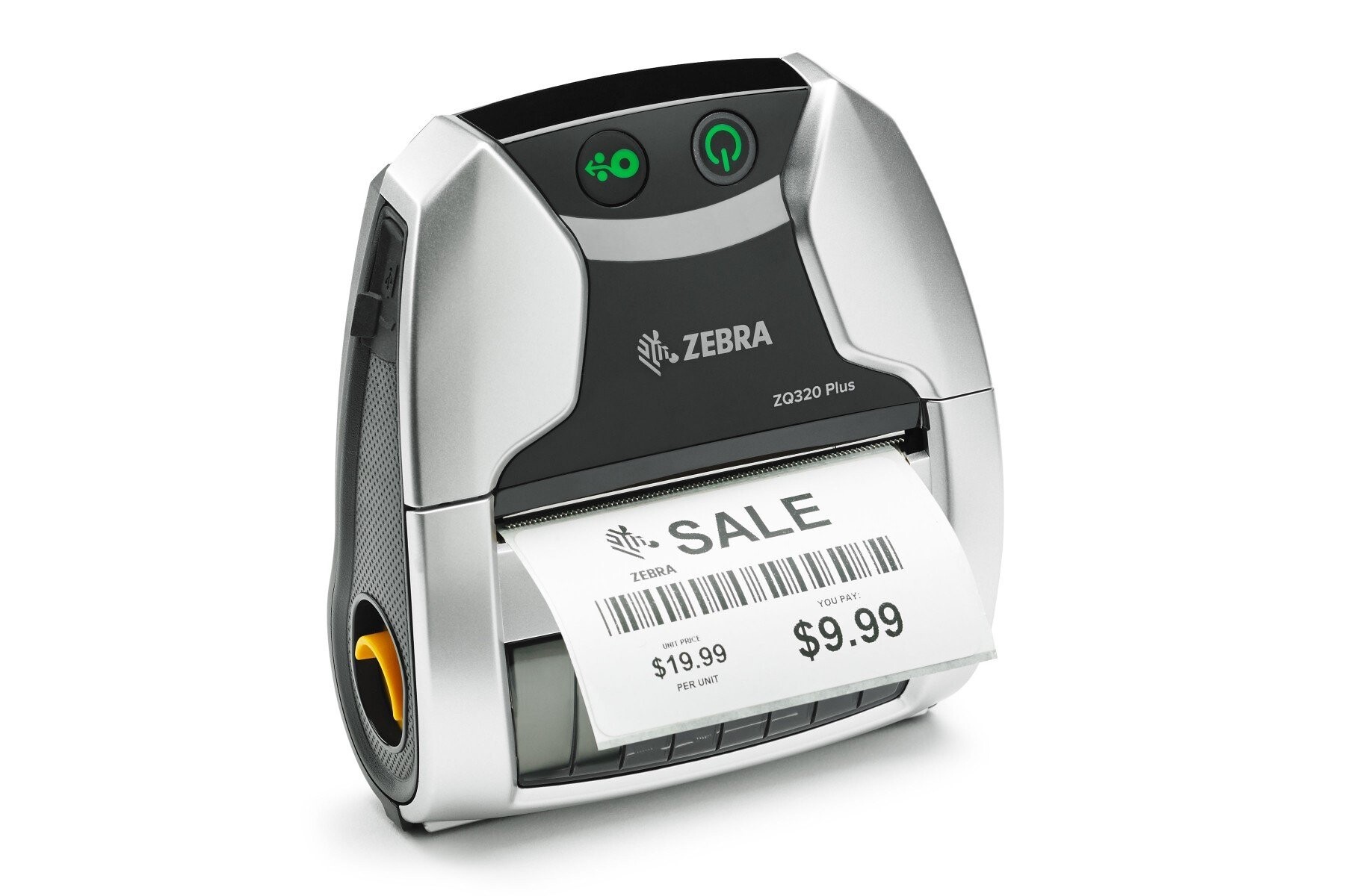 Zebra ZQ320 Plus ZQ32-A0W13RE-00, mobile címkenyomtató, 8 dots/mm (203 dpi), linerless, USB-C, BT (BLE), Wi-Fi, NFC, kit (USB)