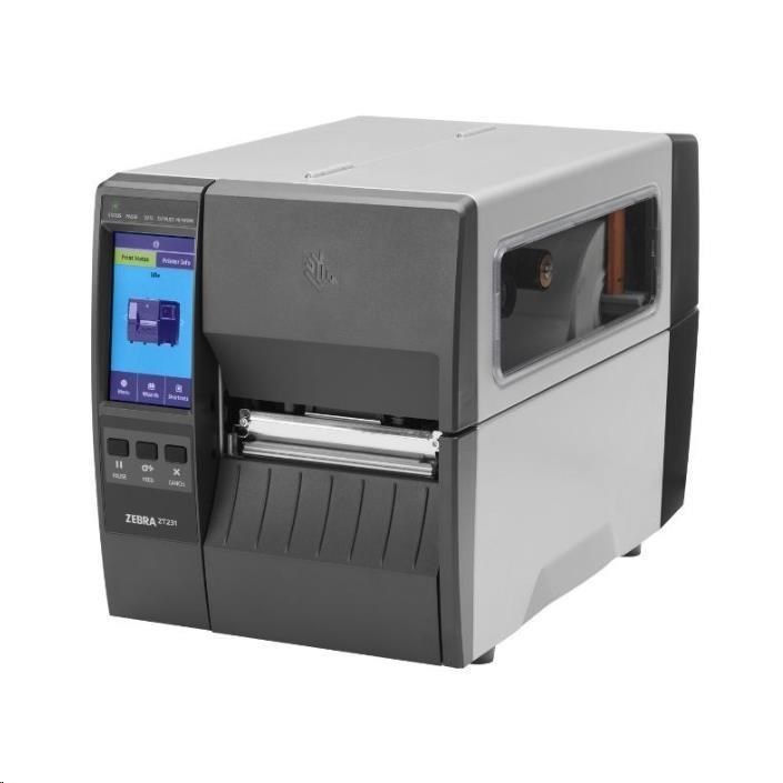 Zebra ZT231 ZT23142-D1E000FZ, címkenyomtató, 8 dots/mm (203 dpi), címkeleválasztó, display, EPL, ZPL, ZPLII, USB, Host, RS232, BT (BLE), Ethernet