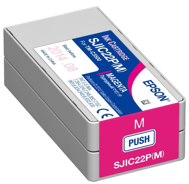 Epson GJIC5(M) C13S020565 pentru ColorWorks, purpuriu (magenta) cartus original