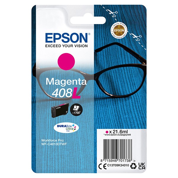 Epson 408L C13T09K34010 purpuriu (magenta) cartus original
