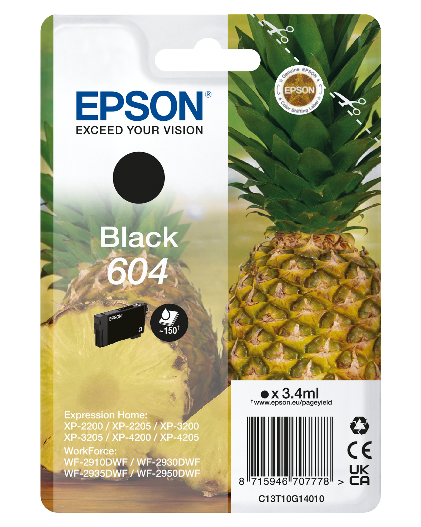 Epson 604 T10G140 C13T10G14010 negru (black) cartus original