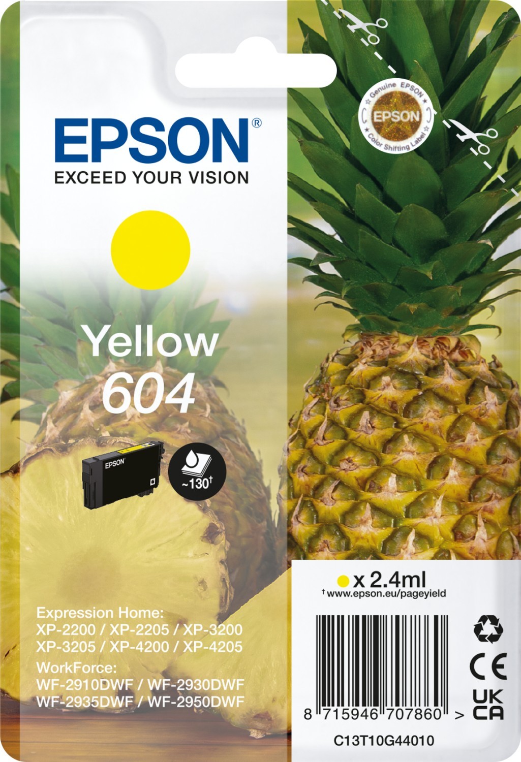 Epson 604 T10G440 C13T10G44010 galben (yellow) cartus original