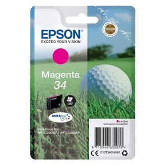 Epson T34634010, T346340 purpurowy (magenta) tusz oryginalna