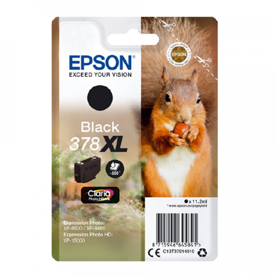 Epson 378XL C13T37914010 fekete (black) eredeti tintapatron