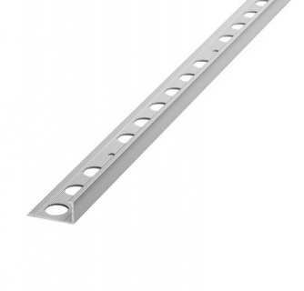 Profil terminatie din aluminiu argintiu Proterminal 10 mm PTAA10