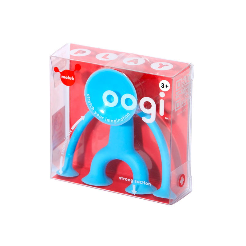 Oogi Junior albastru, Mini omuletul flexibil cu ventuze Albastru