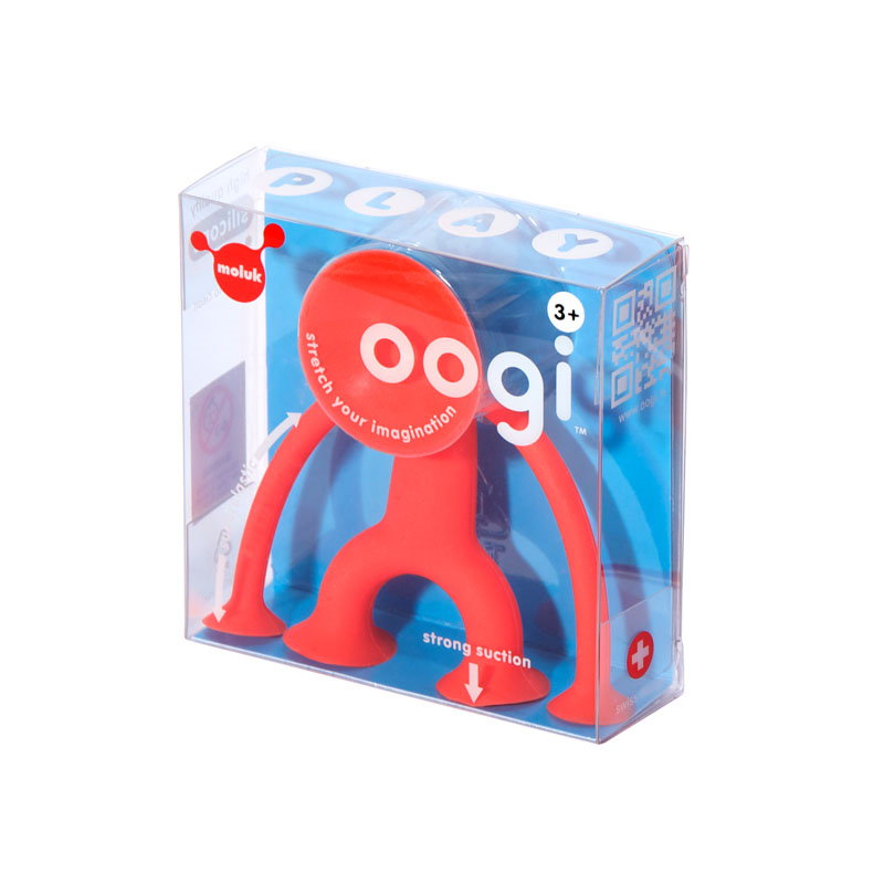 Oogi Junior rosu, Mini omuletul flexibil cu ventuze rosu