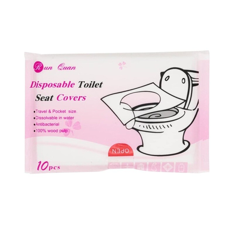 PROTECTIE IGIENICA DE HARTIE PENTRU COLAC WC 10 BUCATI