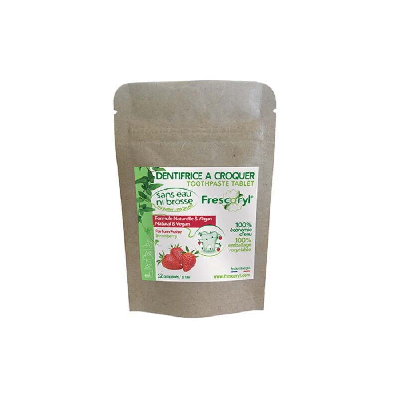 FRESCORYL PASTA DINTI CAPSUNI 12 TABLETE