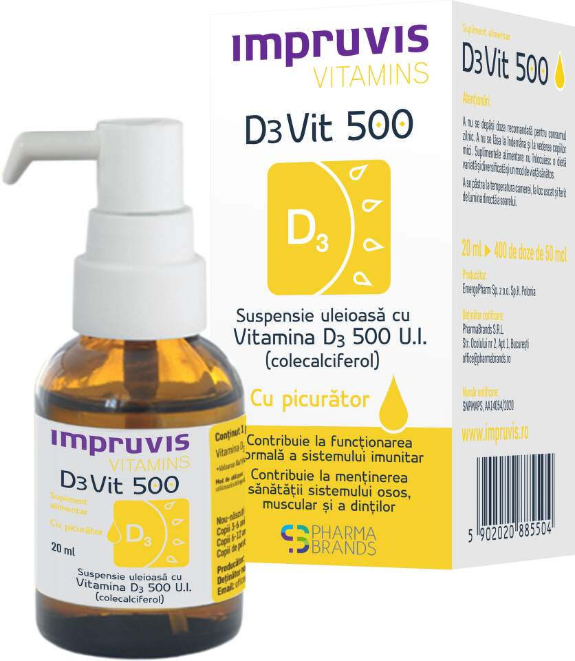 IMPRUVIS D3VIT 500 DROPS X 20ML