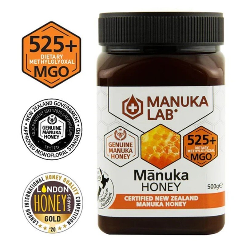 MIERE DE MANUKA LAB MGO 525+ 500G