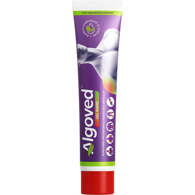 ALGOVED GEL RAPID DURERE SI FLEXIBILITATE ARTICULARA 30ML