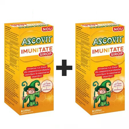 ASCOVIT IMUNITATE SIROP 150ML 2 LA PRET DE 1