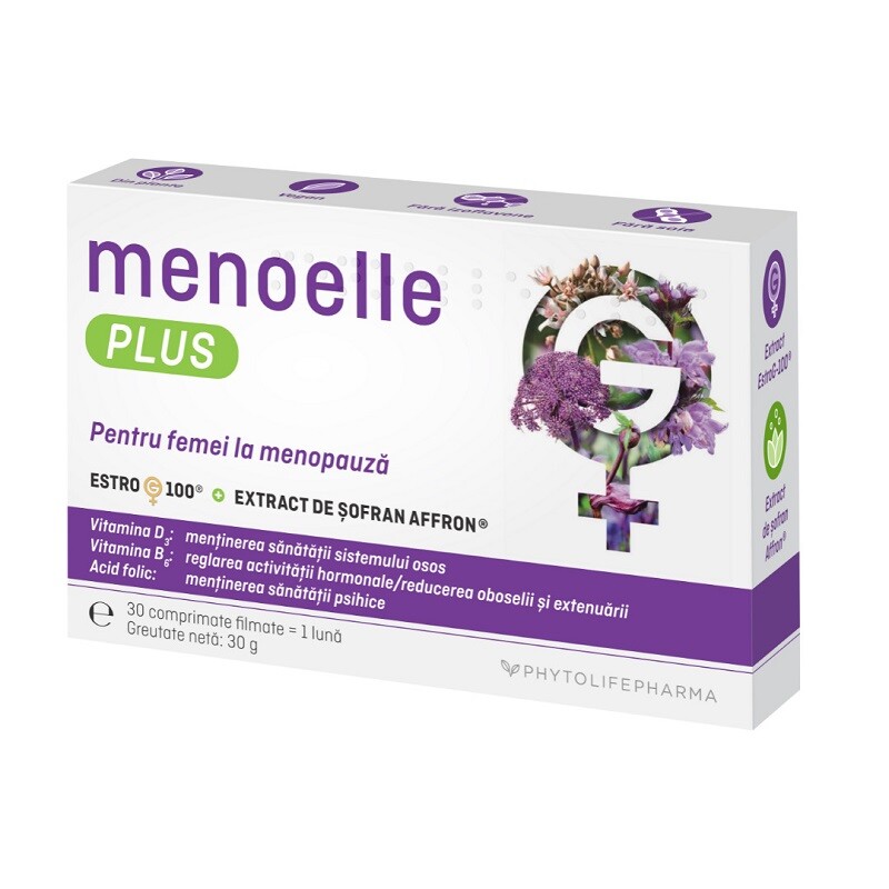 MENOELLE PLUS 30 COMPRIMATE FILMATE