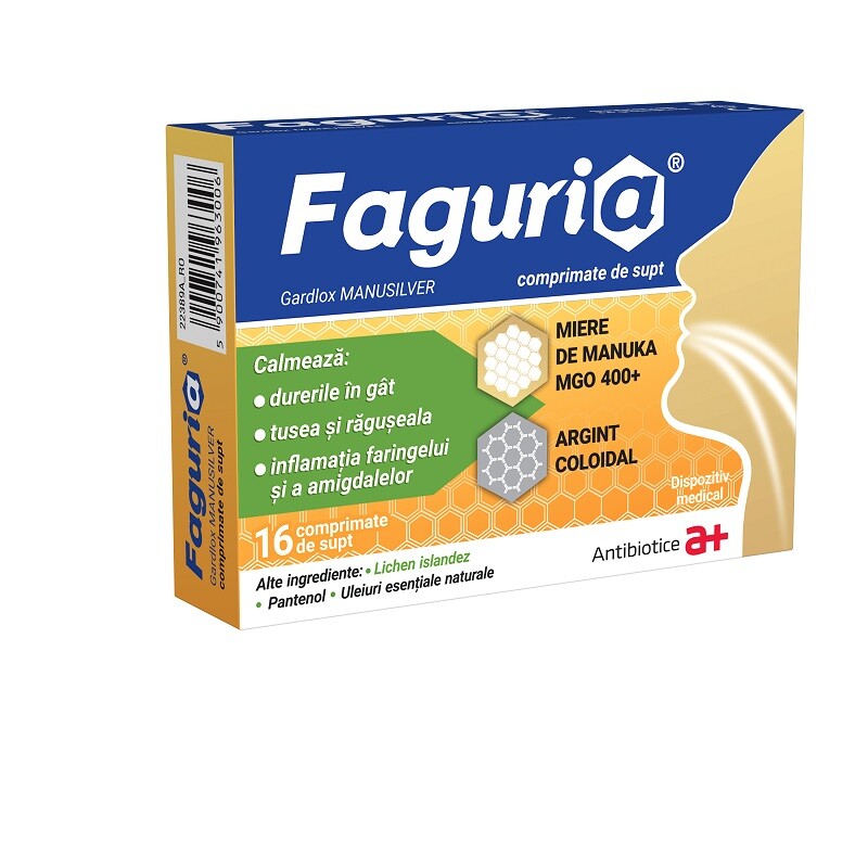 FAGURIA GARDLOX MANUSILVER 16 COMPRIMATE DE SUPT