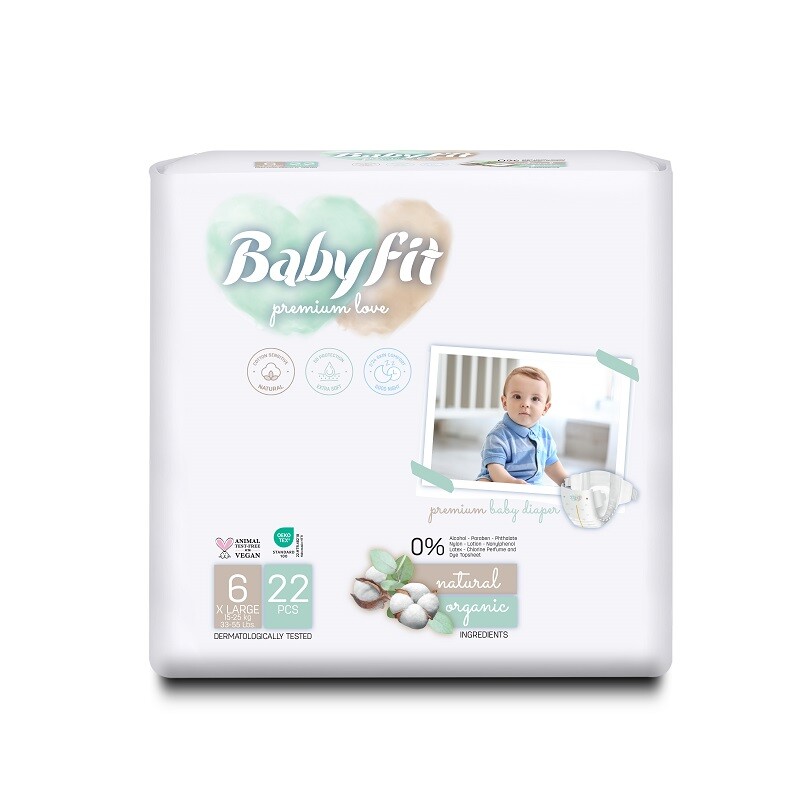 BABY FIT ECO SCUTECE BEBELUSI NR 6 XL 22 BUCATI