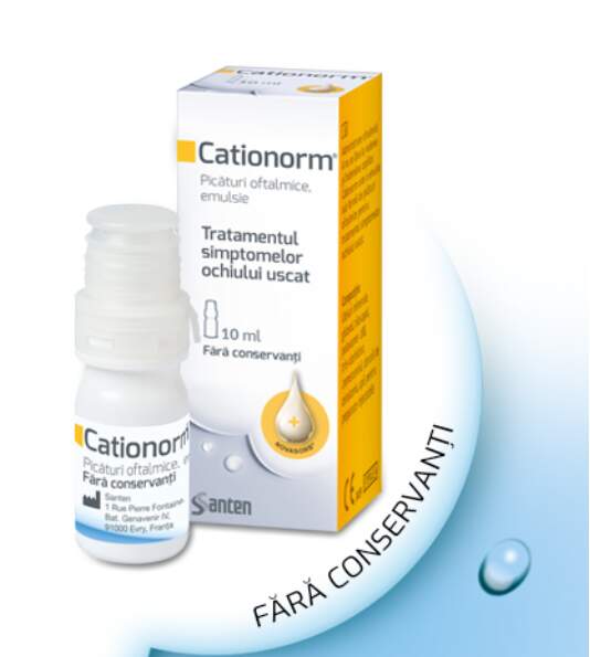 CATIONORM SOLUTIE OFTALMICA 10ML