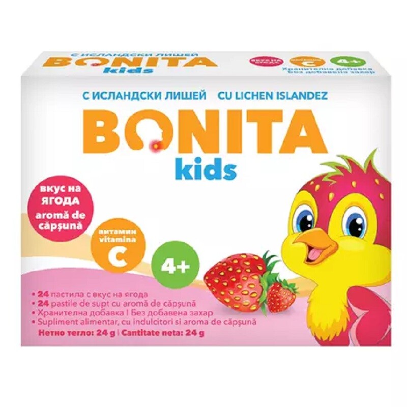 BONITA KIDS CAPSUNI 24 PASTILE