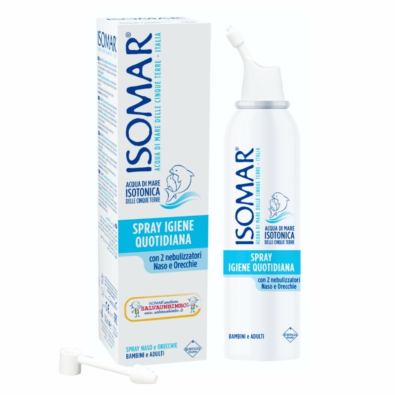ISOMAR SPRAY NAZAL SI DE URECHI CU APA DE MARE IZOTONICA 100 ML 12+