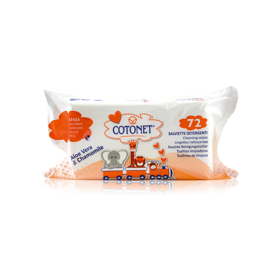 SISMA E4CT 3458 COTONET SERVETELE UMEDE PENTRU COPII 72BUC