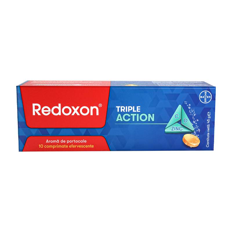 REDOXON TRIPLE ACTION 10 COMPRIMATE EFERVESCENTE
