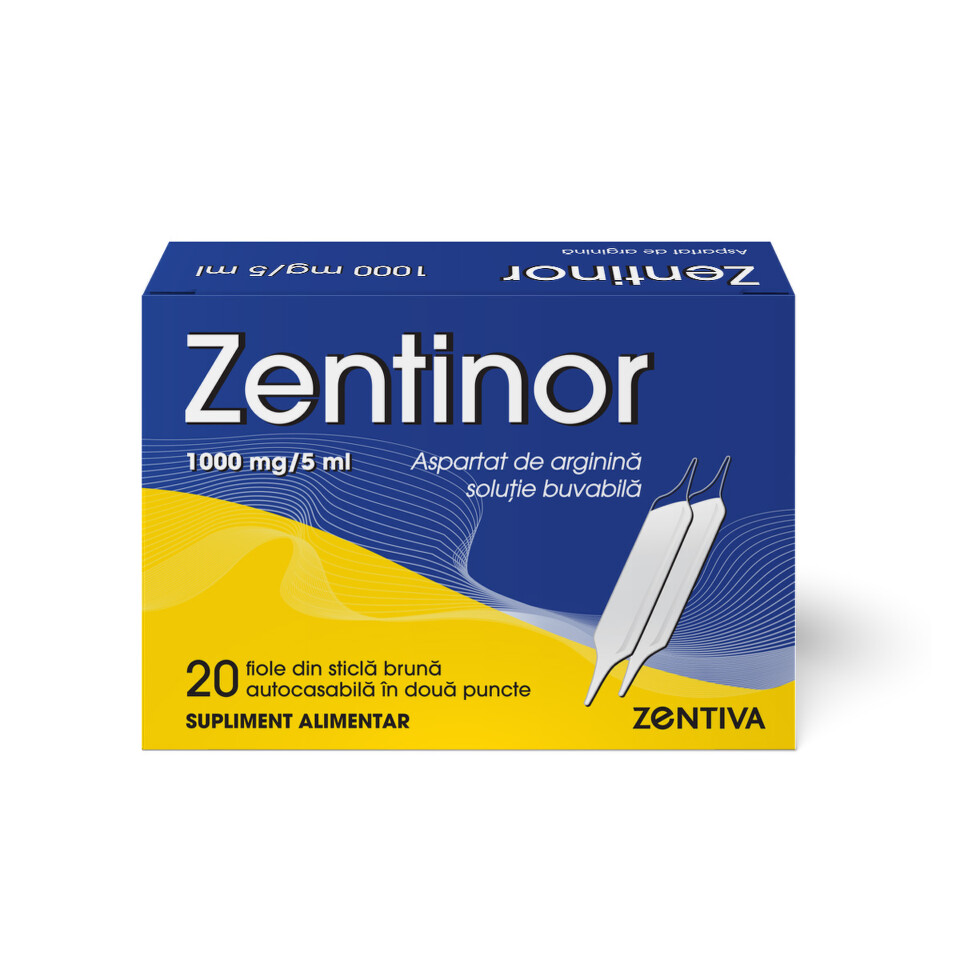 ZENTIVA ZENTINOR 1G SOLUTIE BUVABILA 2 X 10 FIOLE