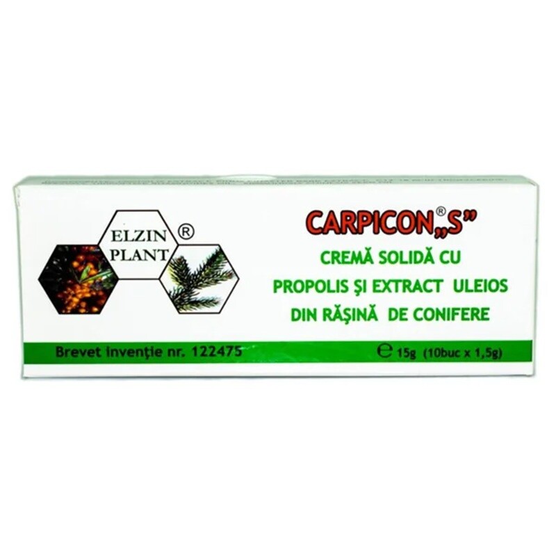 CARPICON PLANT CREMA CU EXTRACTE VEGETALE SI RASINA DE CONIFERE 10 BUC X 1.5G