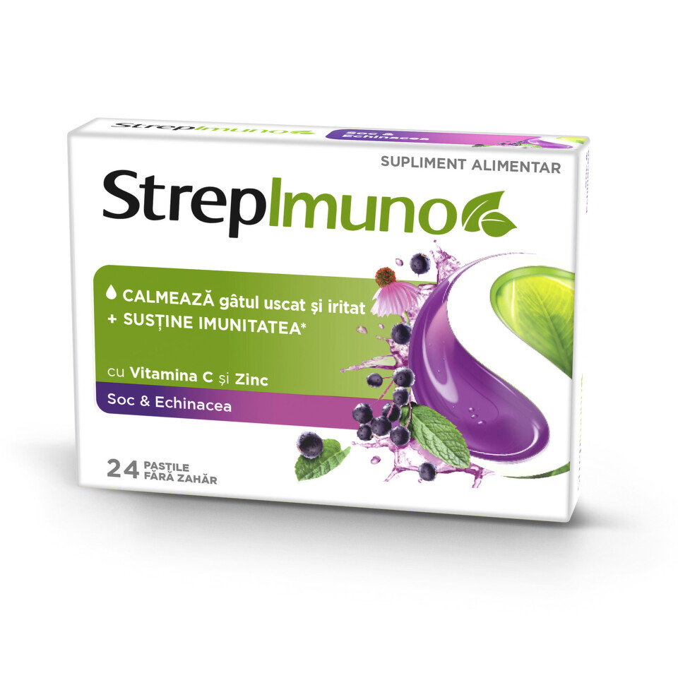 STREPIMUNO SOC SI ECHINACEA 24 PASTILE