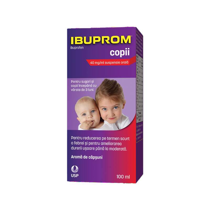 IBUPROM COPII 40MG/ML SUSP ORALA 100ML