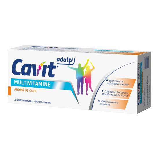 CAVIT ADULTI MULTIVITAMINE AROMA CAISE 20 TABLETE