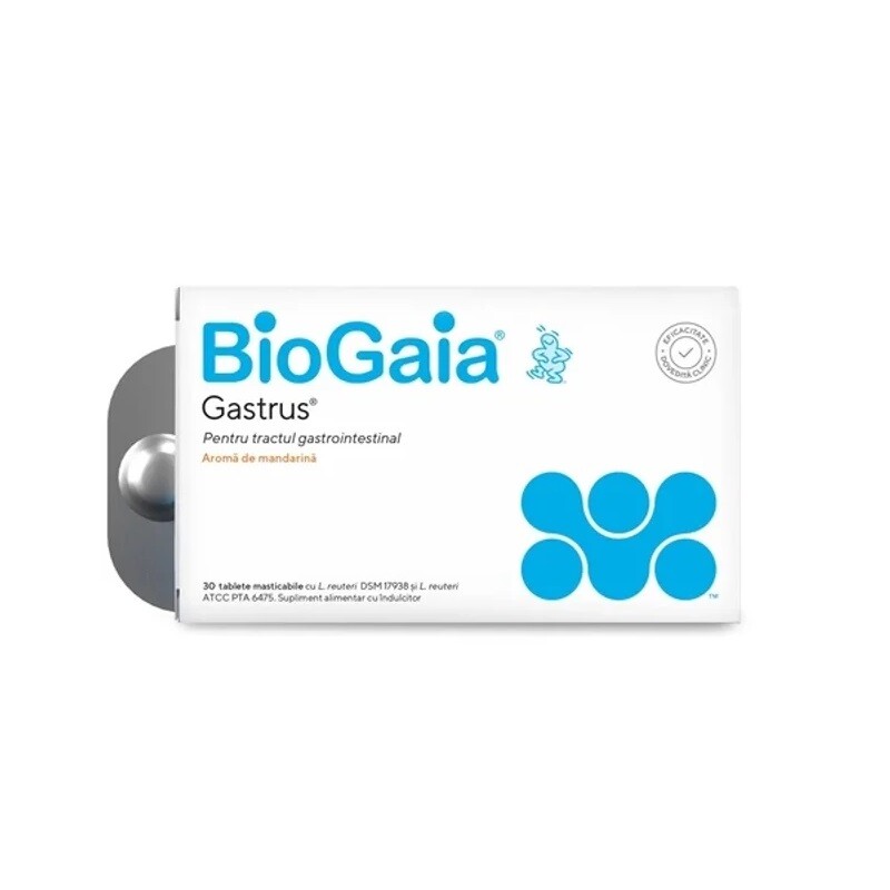 BIOGAIA GASTRUS 30 TABLETE MASTICABILE