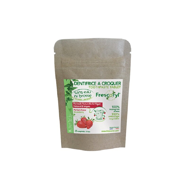 FRESCORYL PASTA DINTI CAPSUNI 25 TABLETE