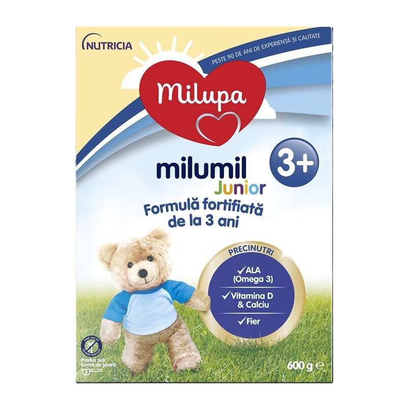 MILUPA MILUMIL JUNIOR 3+ LAPTE PRAF 600G