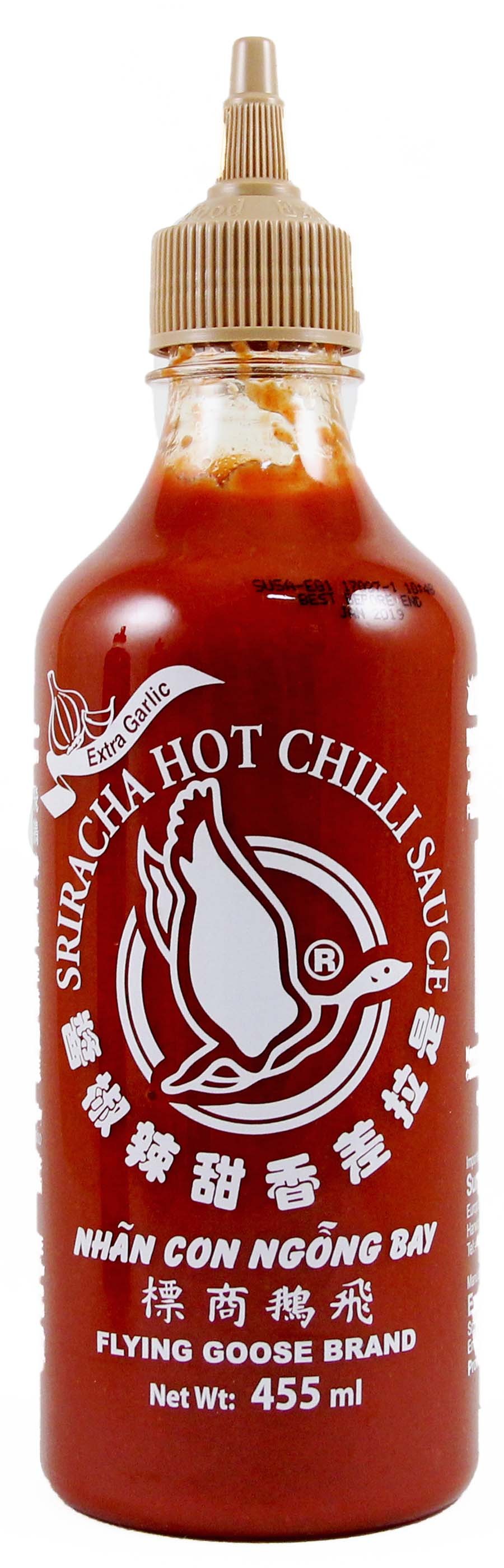 Sos Sriracha Chilli Extra Usturoi Flying Goose 455 ml